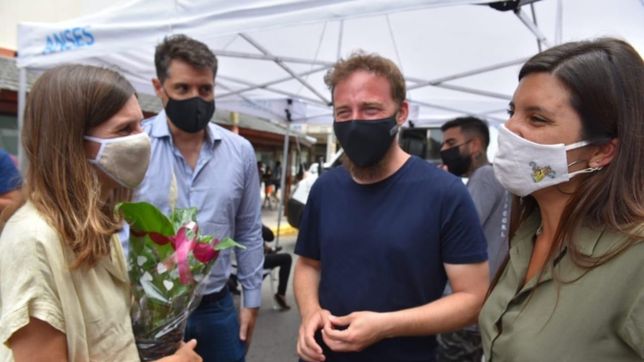 otermin y vilar recorrieron el partido de la costa