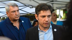 Axel Kicillof y el ministro de Transporte bonaerense &nbsp;Jorge DOnofrio frente al conflicto de los colectivos del AMBA