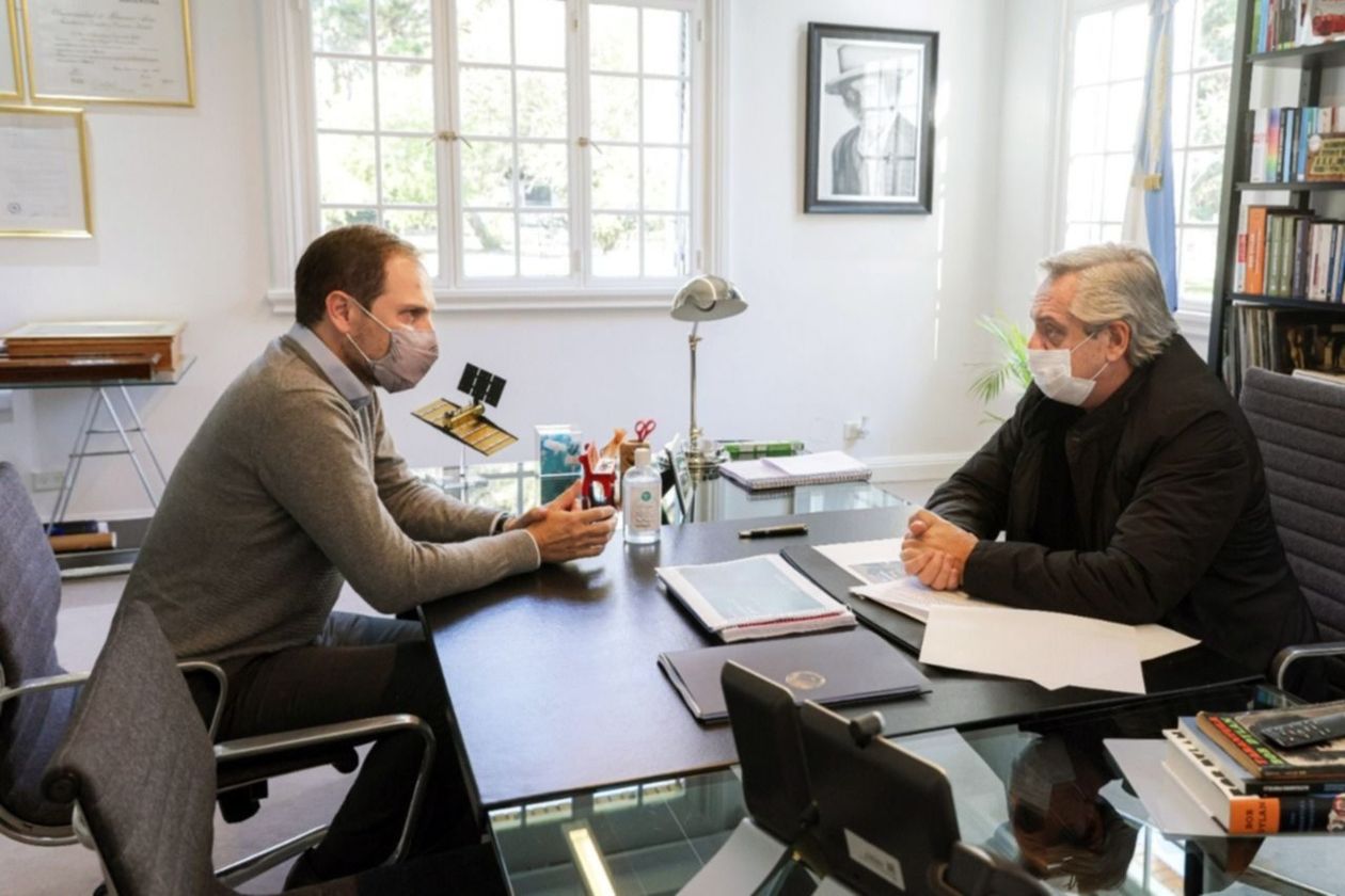 Alberto Fernández y Martín Gill