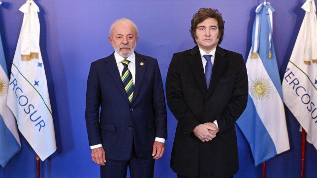 Caras de póker. Lula da Silva y Javier Miler en la gélida Buenos Aires.