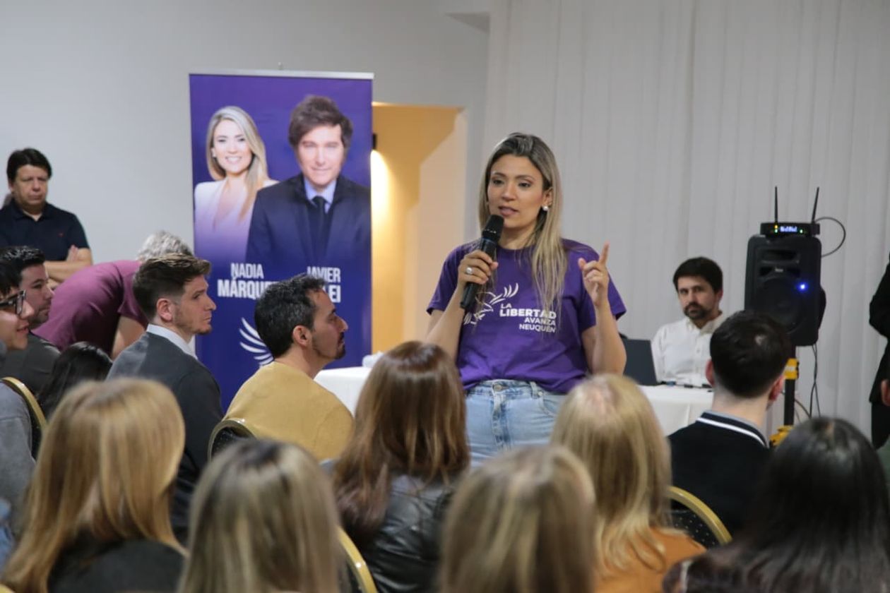 Nadia Márquez hizo una demostración de fuerza en la previa de la visita de Javier Milei a Neuquén