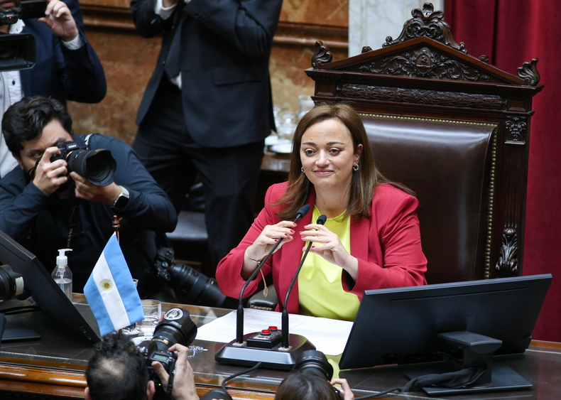 Cecilia Moreau, presidenta de la Cámara de Diputados