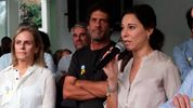 Nancy Ballejos junto a Eduardo Caminal, actual presidente del PRO Entre Ríos.