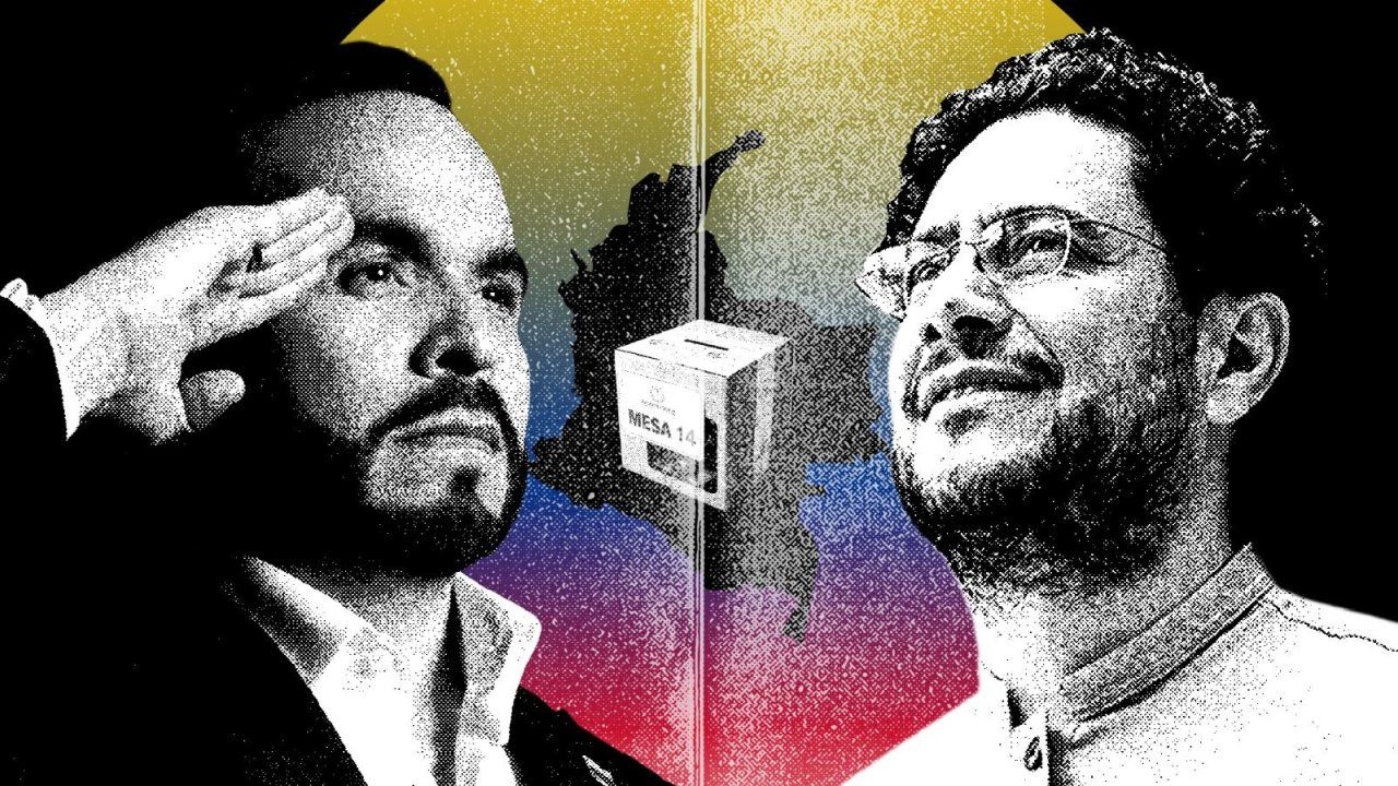 Abelardo de la Espriella e Iván Cepeda, protagonistas de la elección presidencial en Colombia. Donald Trump observa. atentamente la contienda.