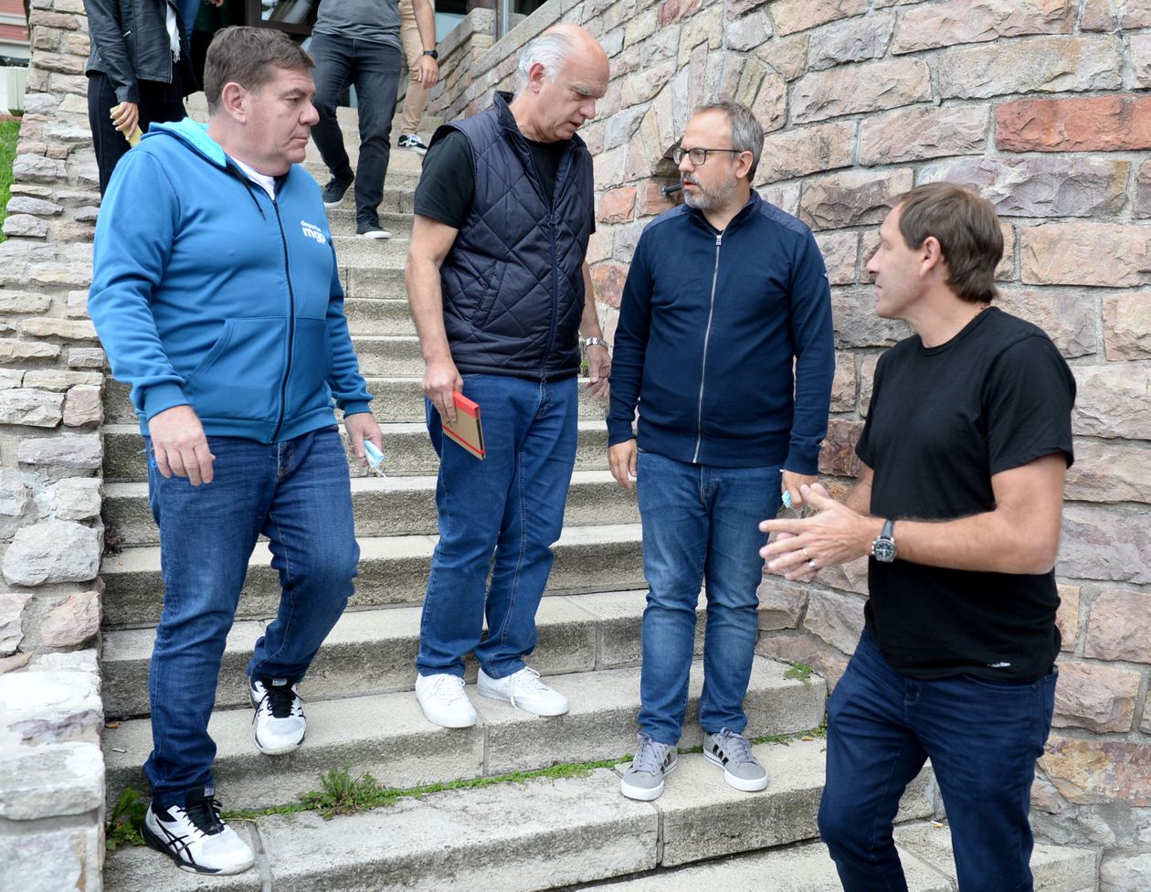 Guillermo Montenegro, Néstor Grindetti, Diego Valenzuela y Julio Garro, en Mar del Plata.