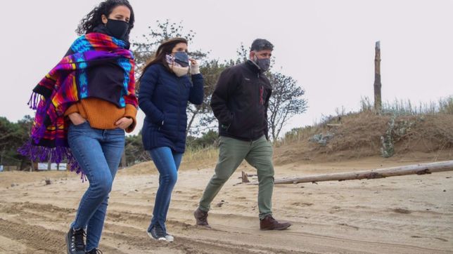 vilar visito pinamar y analizo los problemas de las zonas costeras