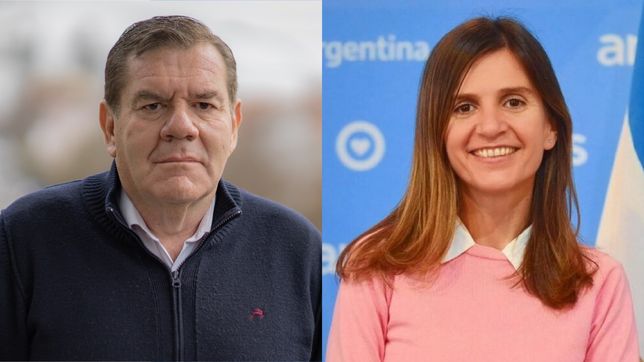 Guillermo Montenegro y Fernanda Raverta.