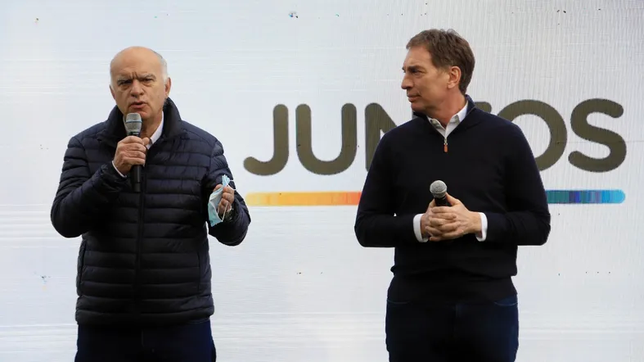 Néstor Grindetti y Diego Santilli.