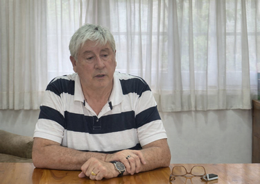 Walter Cortés recibió a Letra P en su despacho en Bariloche.&nbsp;