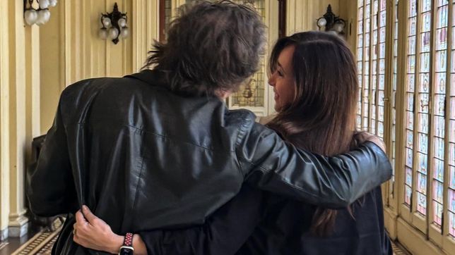 Javier Milei y Victoria Villarruel, en la Casa Rosada.