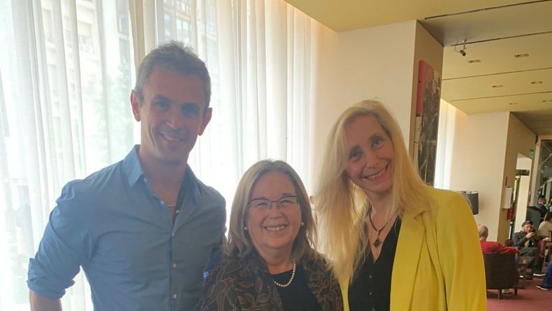Martín Menem, Susana Medina y Karina Milei. Fotografía tomada en diciembre de 2023.