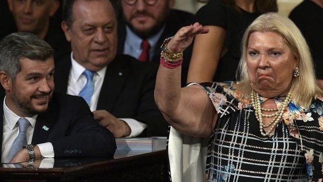 carrio se reunio con pena y salio ?tranquila porque se logro serenidad?