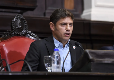 Axel Kicillof, gobernador de Buenos Aires, en la Legislatura.