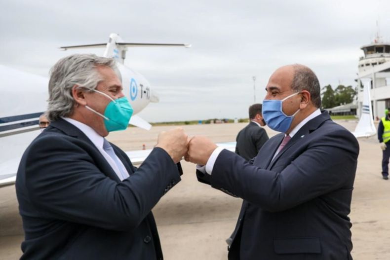 Alberto Fernández y Juan Manzur