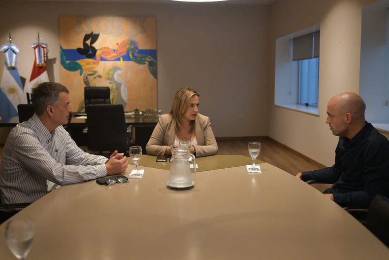 Myrian Prunotto, junto al libertario Agustín Spaccesi. Un acuerdo con bajada nacional. 