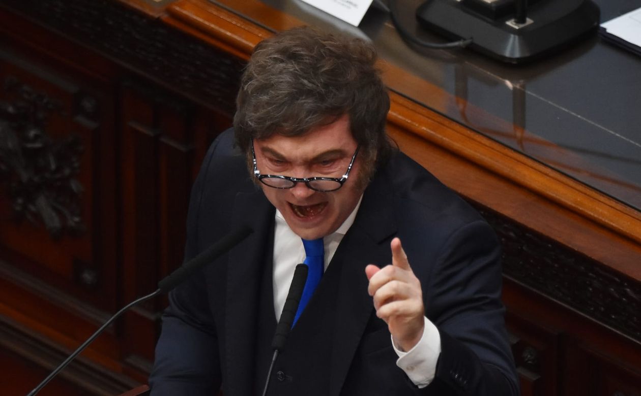 Javier Milei en la Asamblea Legislativa 2026.