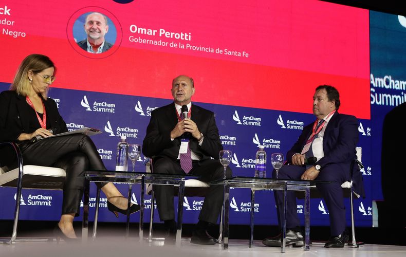 El gobernador Perotti vendió la zona núcleo productiva frente al establishment. norteamericano que hace negocios en el país.&nbsp;