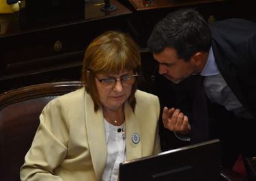 Patricia Bullrich, durante el debate de Inocencia Fiscal, la ley de Javier Milei para que usen dólares colchón.&nbsp;