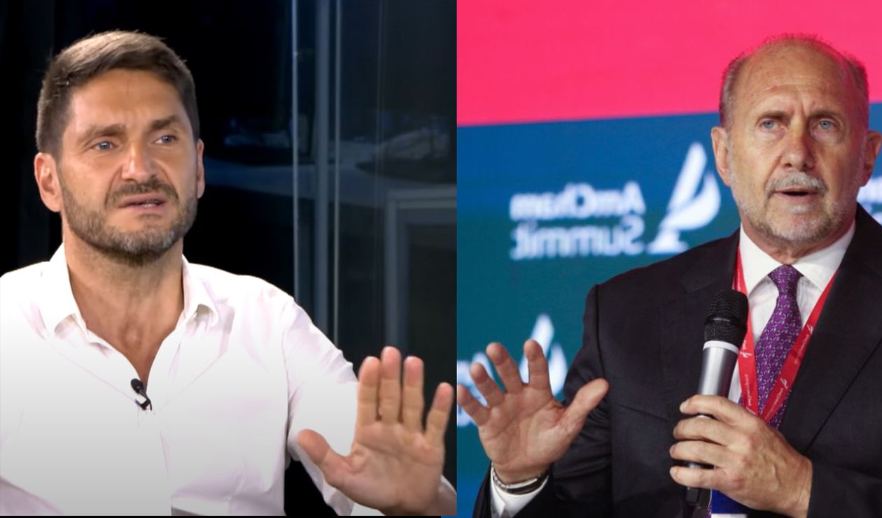Maximiliano Pullaro y Omar Perotti.