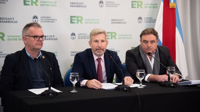 Rogelio Frigerio anunció una inversión de U$S 320 millones para recuperar rutas provinciales en Entre Ríos.&nbsp;