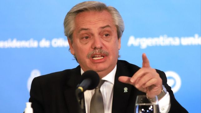 el presidente no afloja: califico a alfa de energumeno y respaldo a cerruti