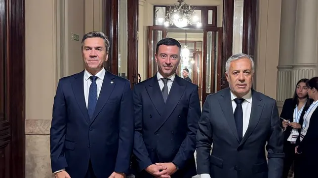 Leandro Zdero, Rodrigo de Loredo y Alfredo Cornejo en el Congreso