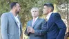 Luciano di Nápoli, el gobernador de La Pampa Sergio Ziliotto y Manuel Feito, el jefe comunal que armó rancho aparte.