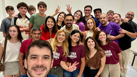 Leonel Chiarella se reunió con San Luis con dirigentes jóvenes de la UCR.