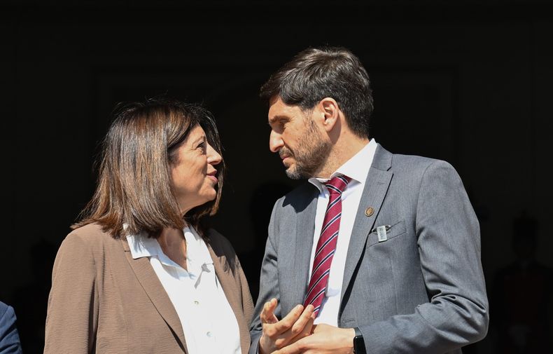 La presidenta de la Cámara de Diputados Clara García y el gobernador Maximiliano Pullaro, pilares de Unidos para Cambiar Santa Fe.