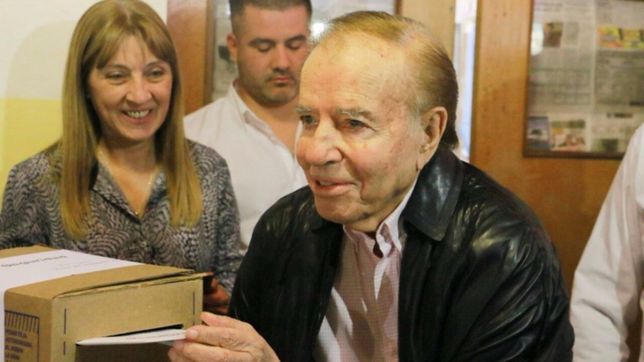 a los 87 anos, voto menem: ?soy peronista de nacimiento?