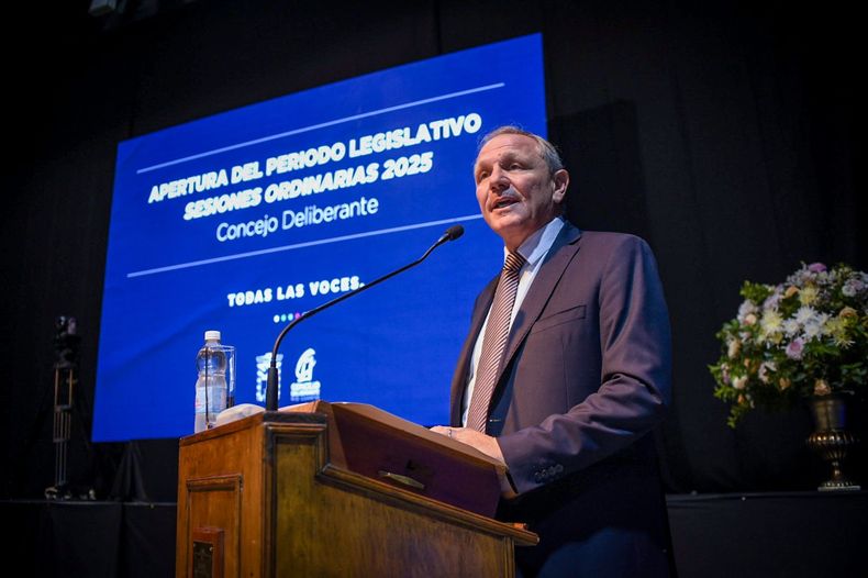 Guillermo De Rivas en la apertura de sesiones 2025.&nbsp;