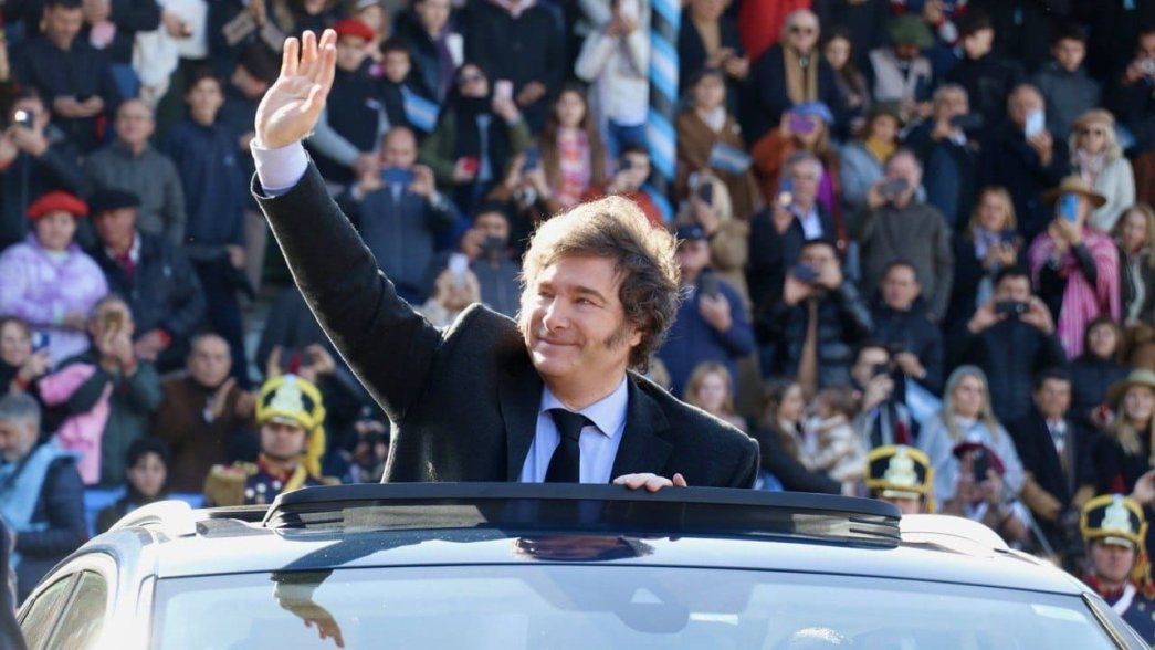 Javier Milei, en La Rural.