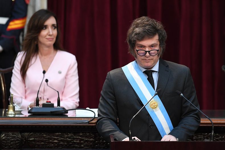 Javier Milei y Victoria Villarruel. Javier Milei y Victoria Villarruel.