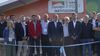 Gobernadores y ministro. Maximiliano Pullaro, Rogelio Frigerio y Martín Llaryora junto a Guillermo Francos, en el corte de cintas de Expoagro 2024.