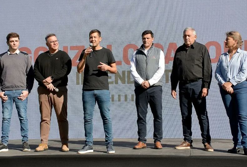 Gonzalo Parodi y Gabriel Abrile, durante la presentaci&oacute;n de Primero R&iacute;o Cuarto, la fuerza con que la UCR enfrentar&aacute; al peronismo dividido.