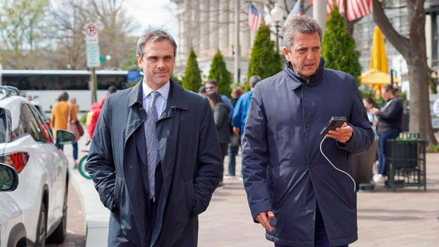 Sergio Massa y Guillermo Michel en Washington