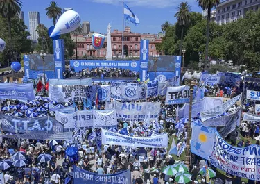 La CGT mostró su poder de movilización callejera&nbsp;