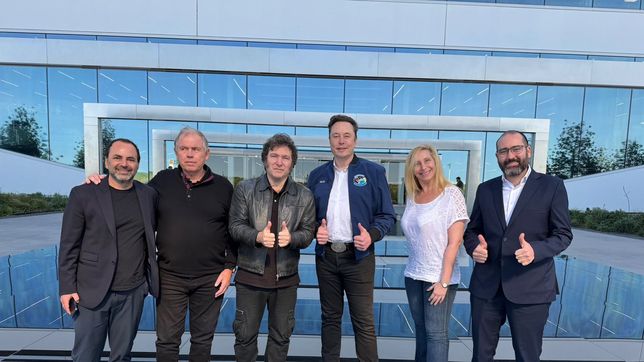 Javier Milei junto a Elon Musk.