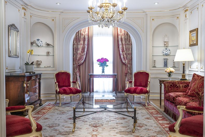 La suite Royal del Hotel Alvear, la preferida de Carlos Menem. 