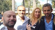 ¡Selfie! Diego Spagnuolo, Lule Menem, Karina Milei y Martín Menem.