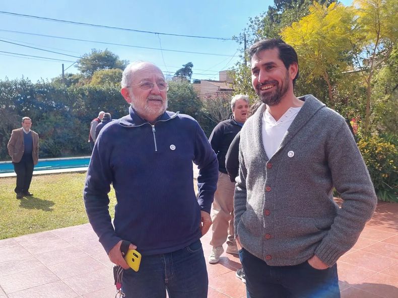 Fernando Rambaldi y su mentor político, Aurelio García Elorrio.