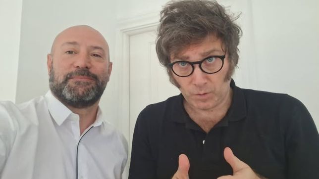 Javier MIlei y Diego Spagnuolo. 