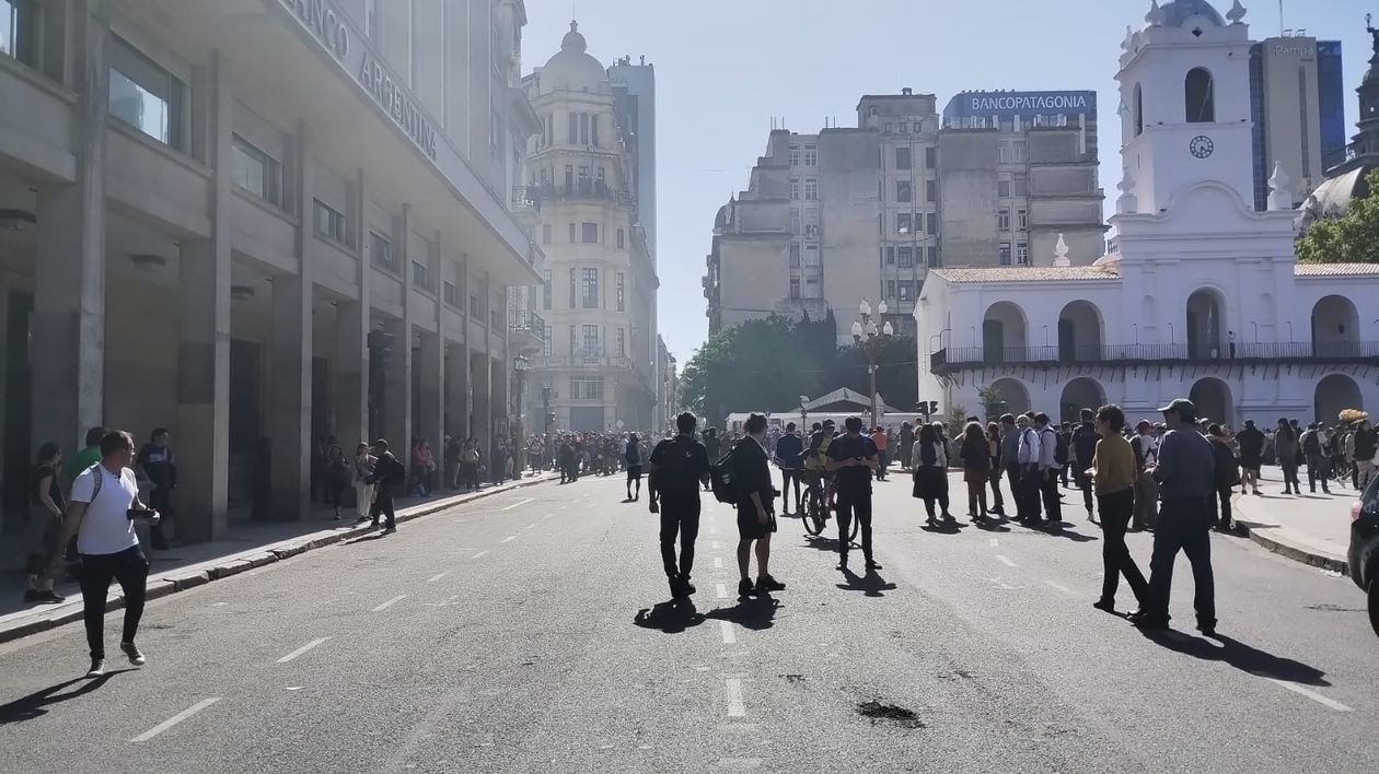Cortados los accesos a Plaza de Mayo.