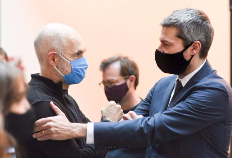 Horacio Rodríguez Larreta y Matías Lammens