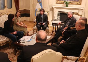Javier Milei recibió a la cúpula de la Iglesia