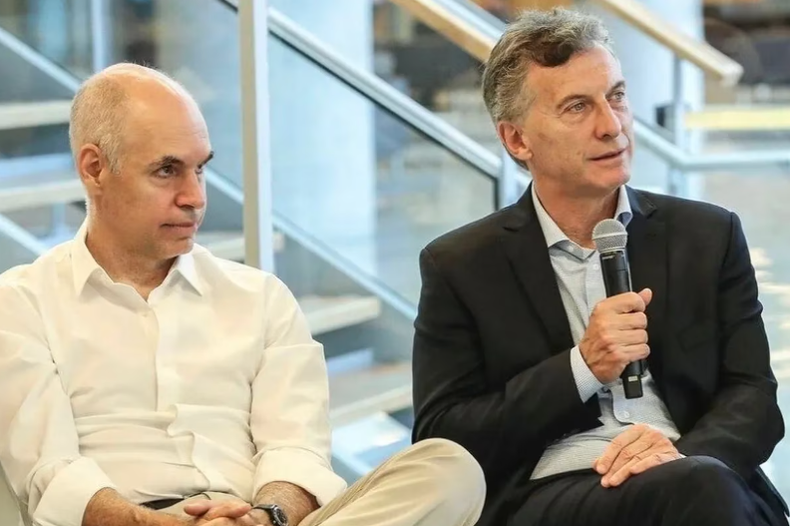Horacio Rodríguez Larreta junto a Mauricio Macri