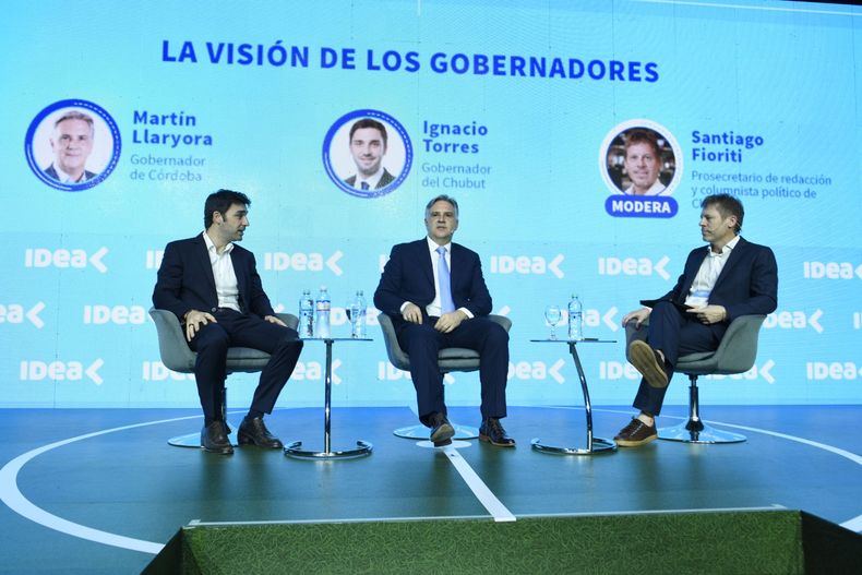 Martín Llaryora y Nacho Torres, los representantes de Provincias Unidas en el Coloquio de Idea.