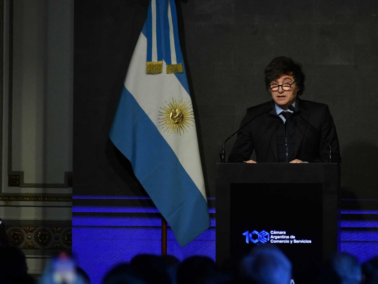 Javier Milei en el Council of the Americas.