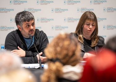 Facundo Tignanelli y Micaela Olivetto