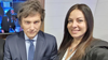 Javier Milei y la ministra Sandra Pettovello.